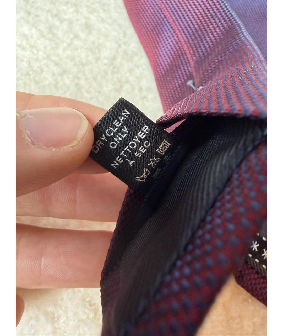 ERMENEGILDO ZEGNA XXX Бордовый шелковый галстук, фото 6