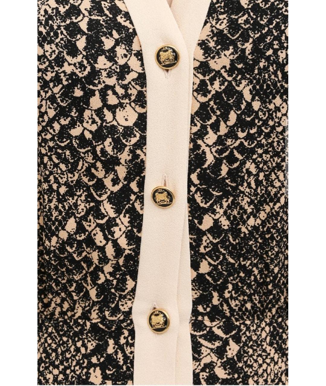 CELINE Бежевое вискозное платье, фото 4