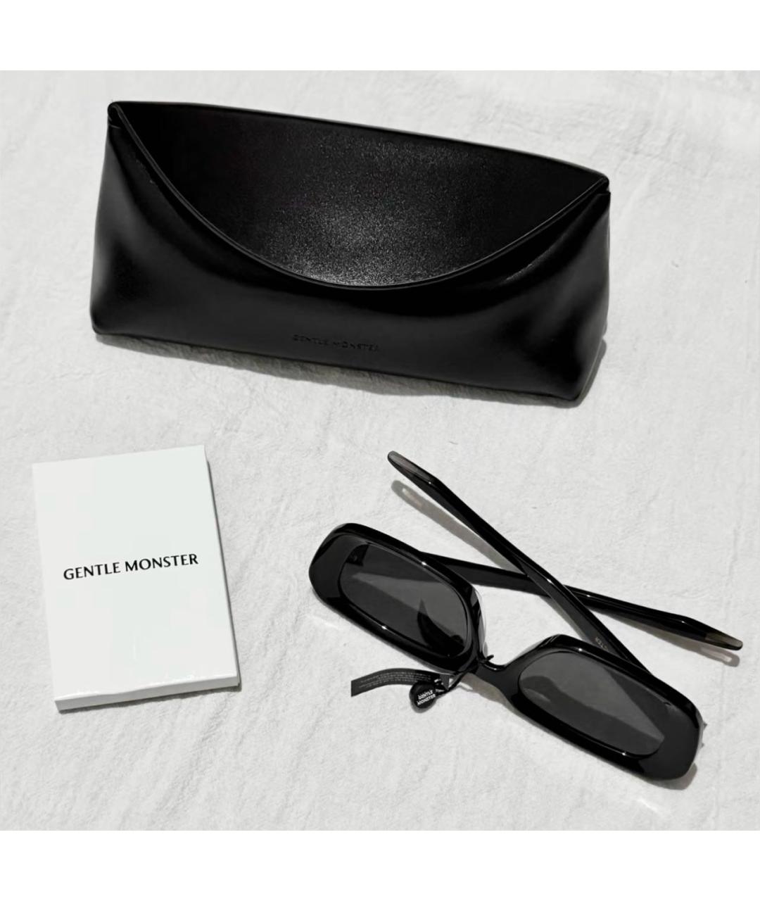 GENTLE MONSTER Черные пластиковые солнцезащитные очки, фото 7