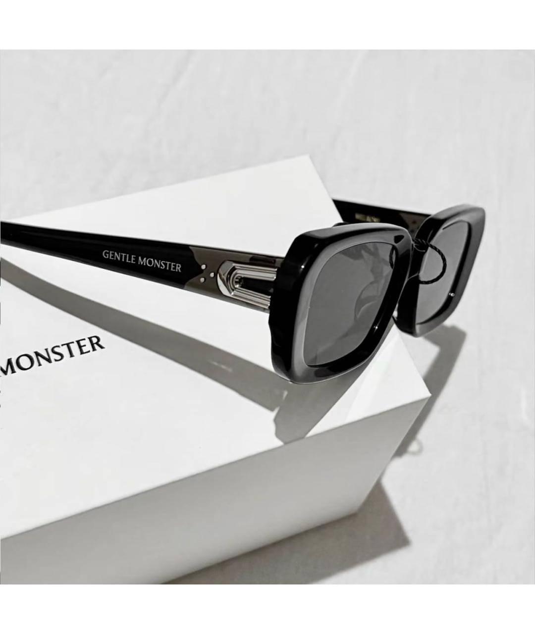 GENTLE MONSTER Черные пластиковые солнцезащитные очки, фото 6