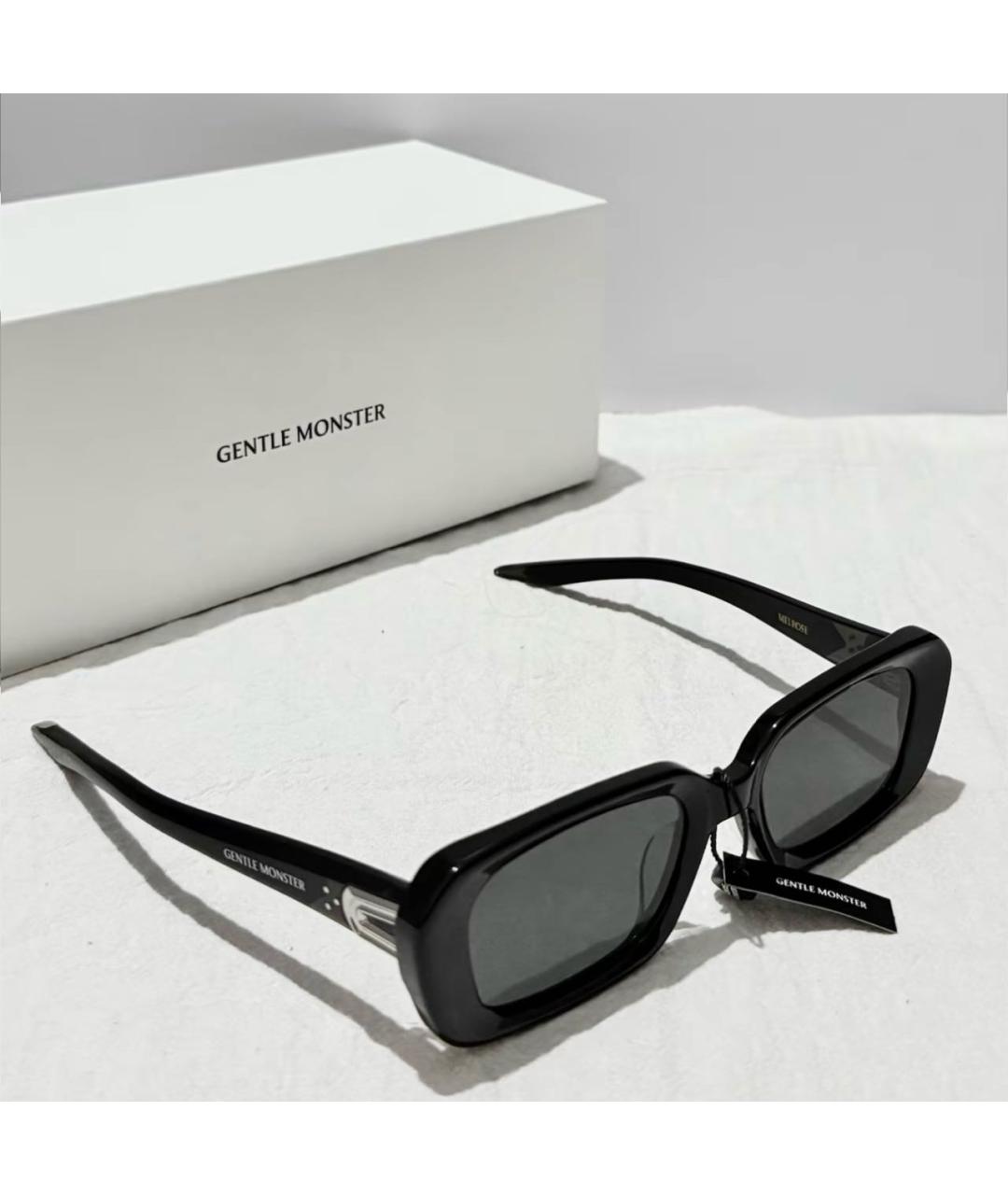 GENTLE MONSTER Черные пластиковые солнцезащитные очки, фото 5