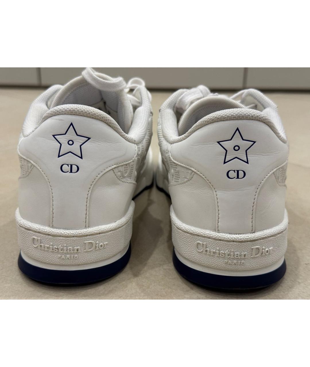 CHRISTIAN DIOR Белые кожаные кроссовки, фото 4