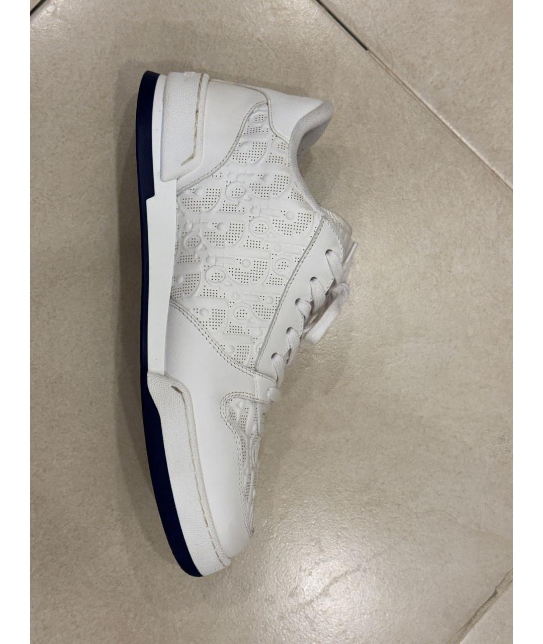 CHRISTIAN DIOR Белые кожаные кроссовки, фото 5