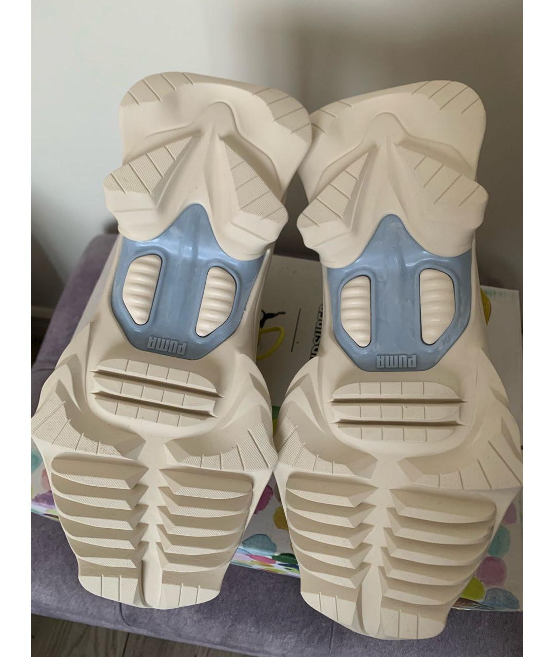 PUMA Желтые замшевые кроссовки, фото 5