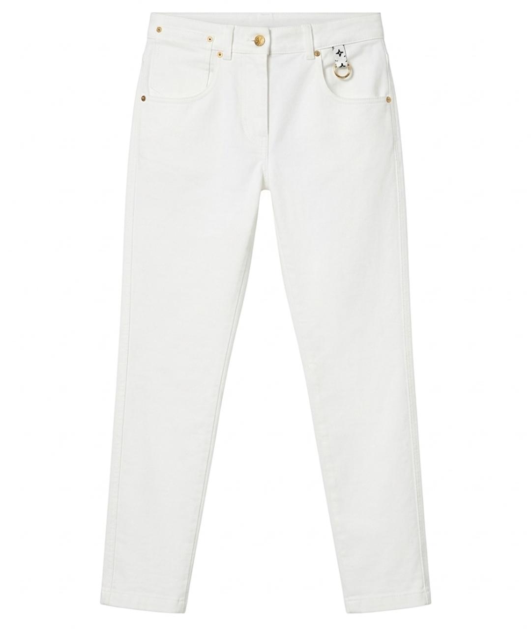 LOUIS VUITTON Белые хлопковые прямые джинсы, фото 1