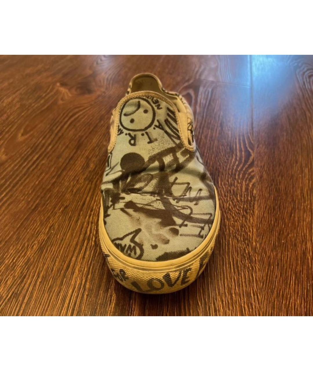 VETEMENTS Голубые кожаные слипоны, фото 7