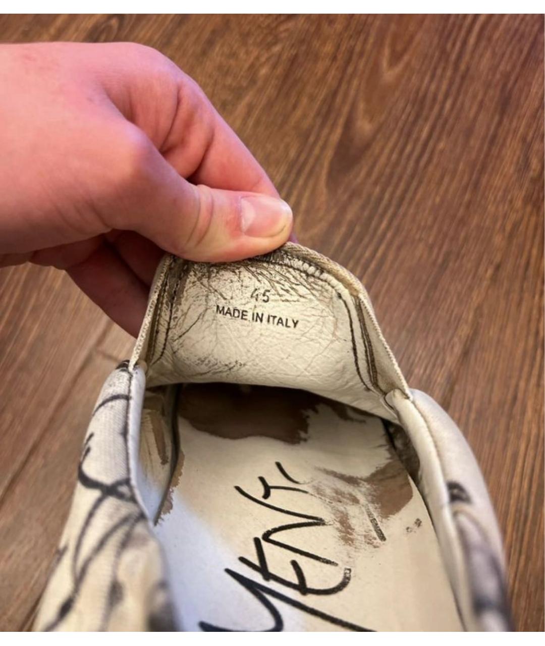 VETEMENTS Голубые кожаные слипоны, фото 5