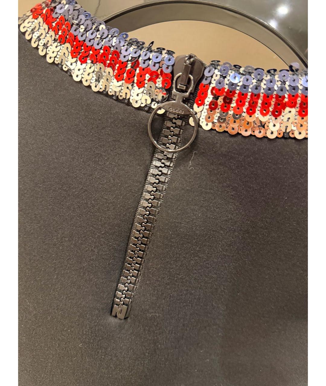 GUCCI Черный хлопковый джемпер / свитер, фото 4