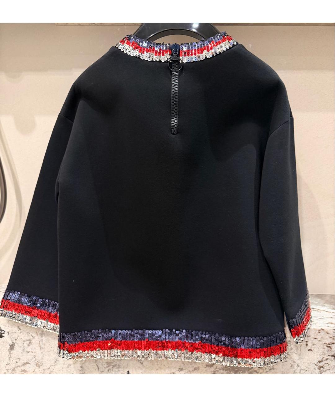 GUCCI Черный хлопковый джемпер / свитер, фото 2