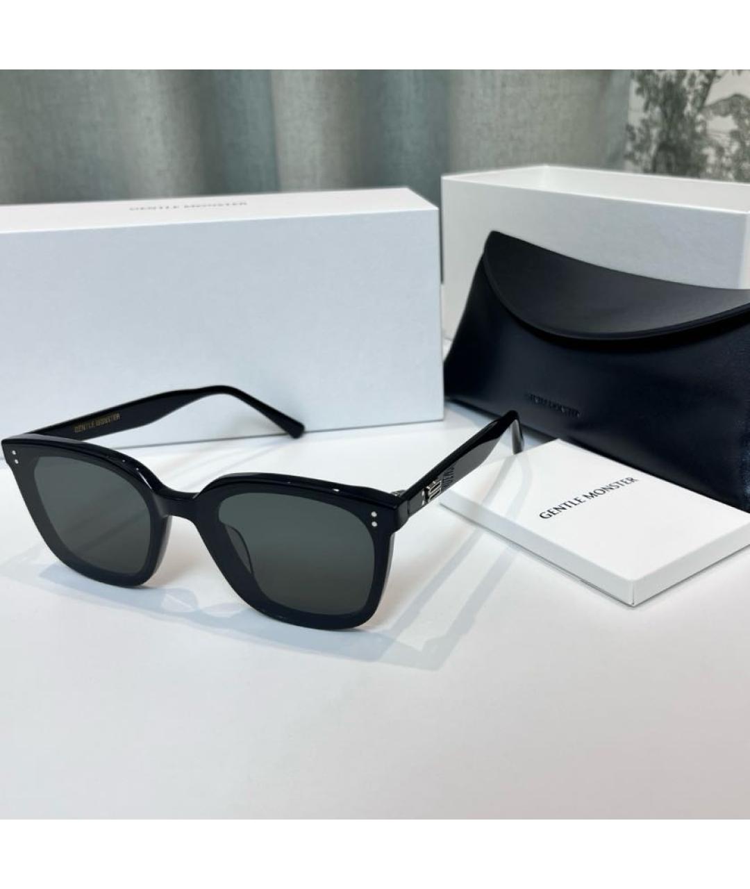 GENTLE MONSTER Черные пластиковые солнцезащитные очки, фото 5