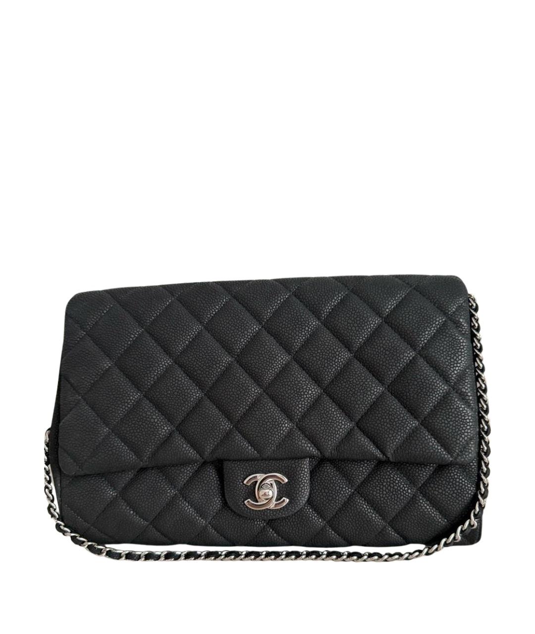 CHANEL Черная кожаная сумка через плечо, фото 1
