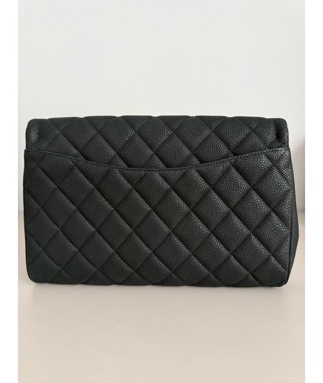 CHANEL Черная кожаная сумка через плечо, фото 3