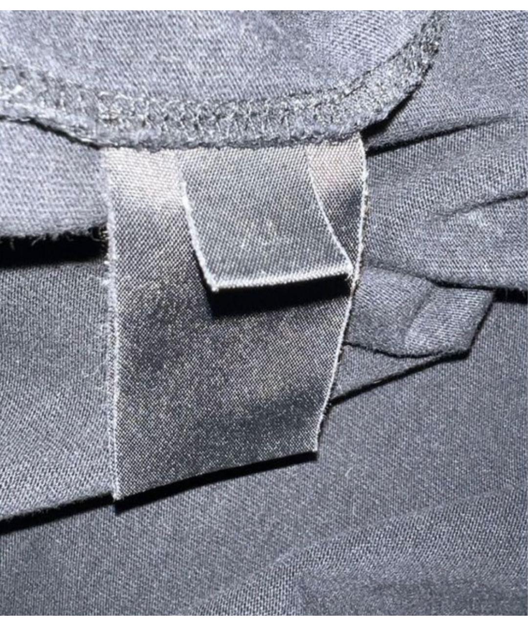 VETEMENTS Черная хлопковая футболка, фото 6