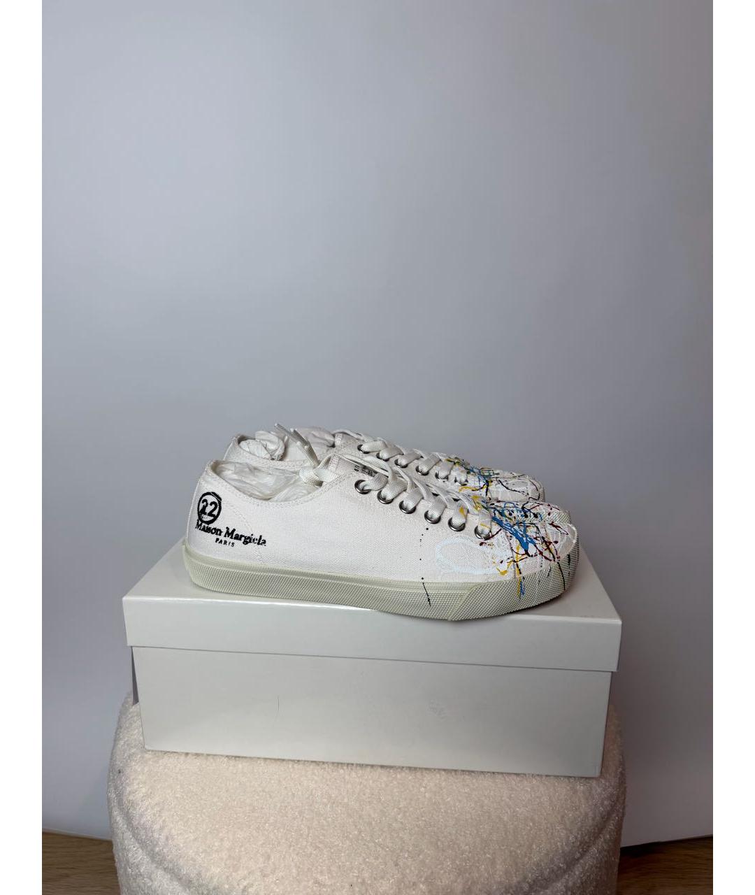 MAISON MARGIELA Белые текстильные кеды, фото 9