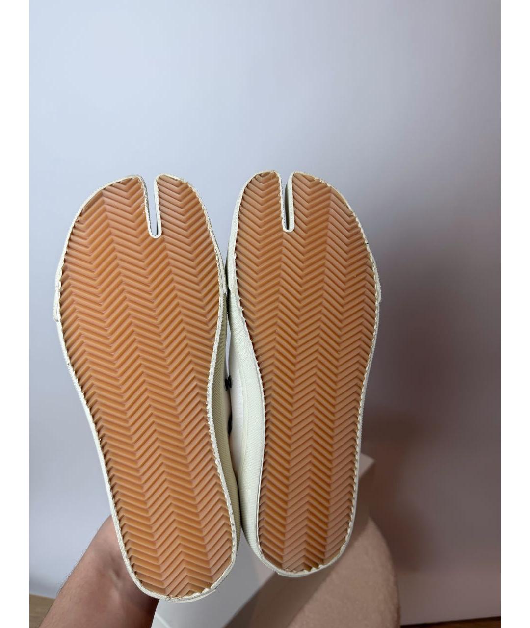 MAISON MARGIELA Белые текстильные кеды, фото 5