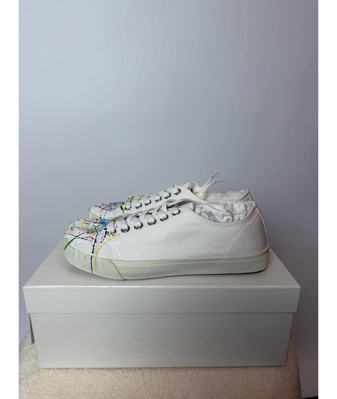 MAISON MARGIELA Белые текстильные кеды, фото 3