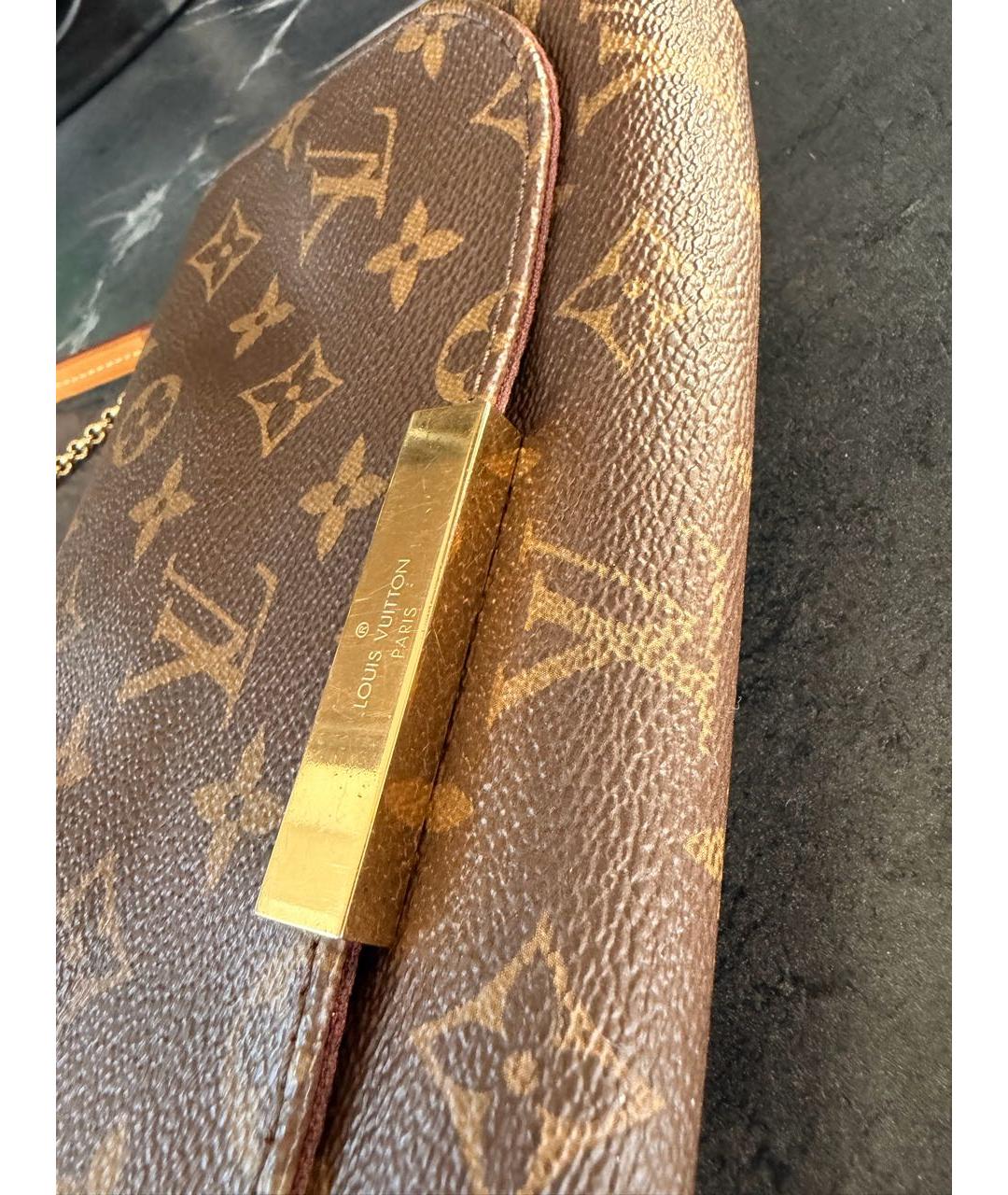 LOUIS VUITTON Коричневая сумка через плечо, фото 5