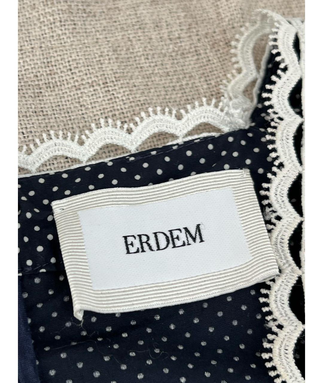 ERDEM Синее хлопковое платье, фото 4