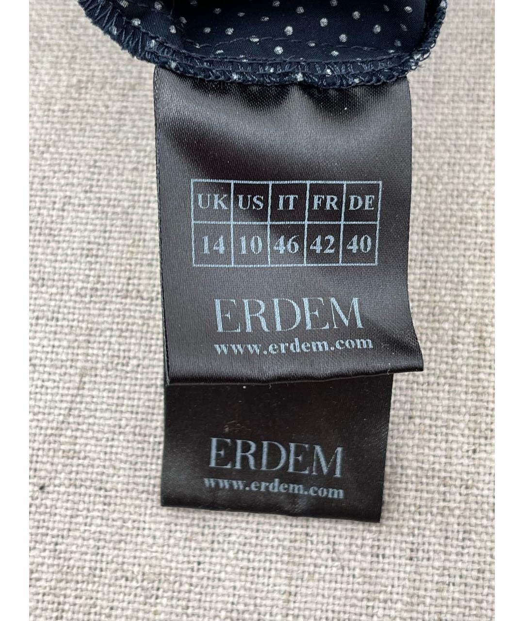 ERDEM Синее хлопковое платье, фото 6