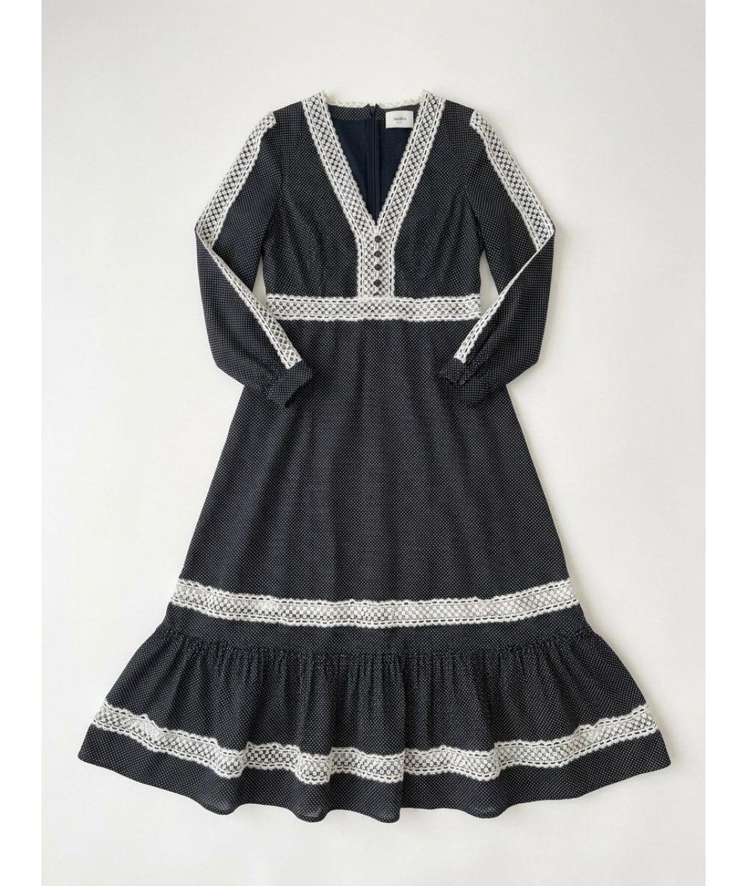 ERDEM Синее хлопковое платье, фото 8