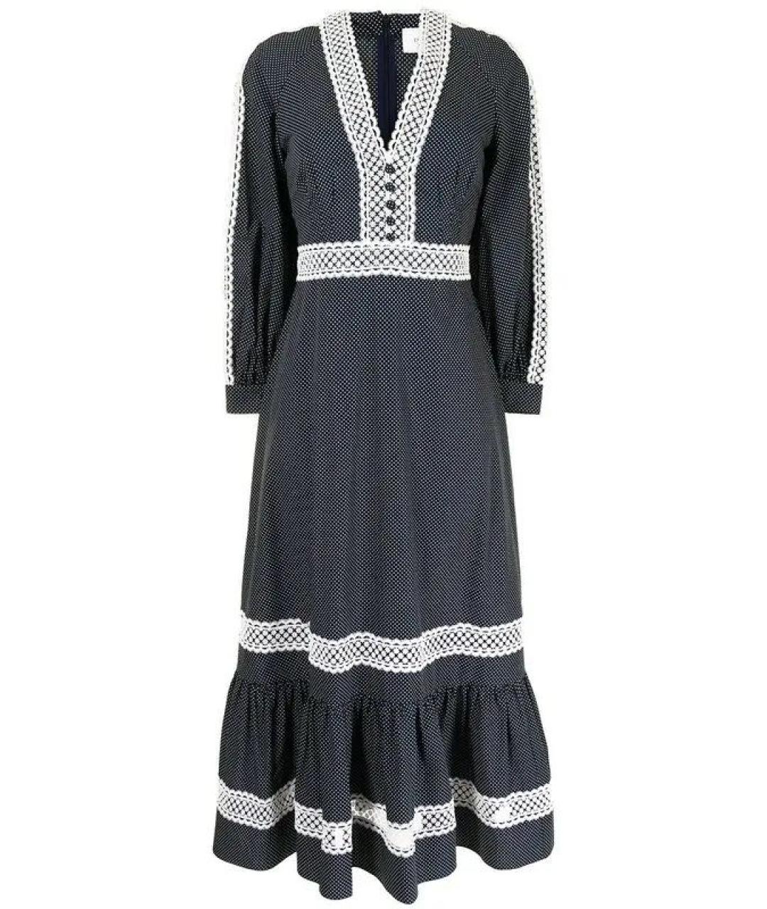 ERDEM Синее хлопковое платье, фото 2