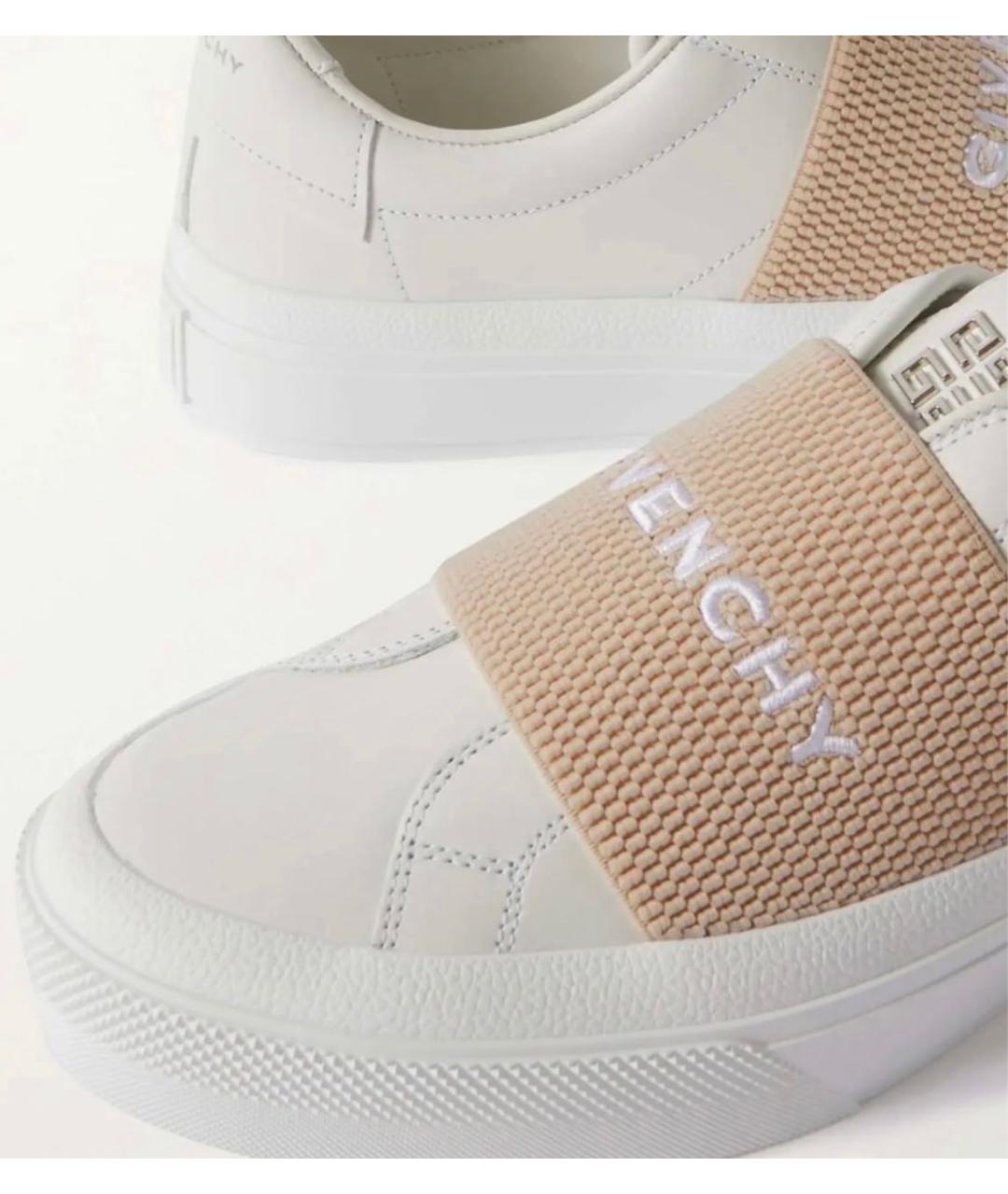 GIVENCHY Белые кожаные слипоны, фото 3