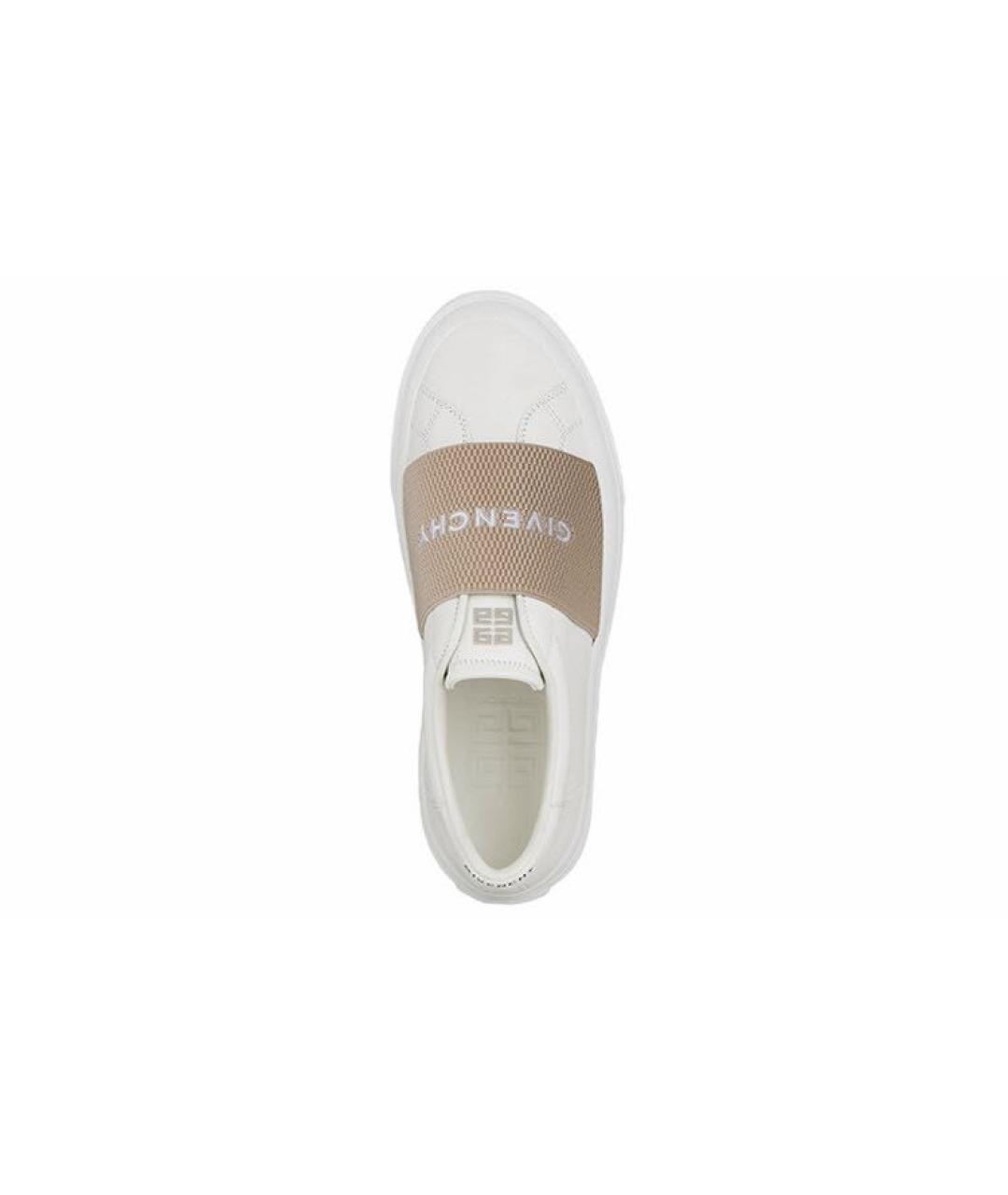 GIVENCHY Белые кожаные слипоны, фото 2