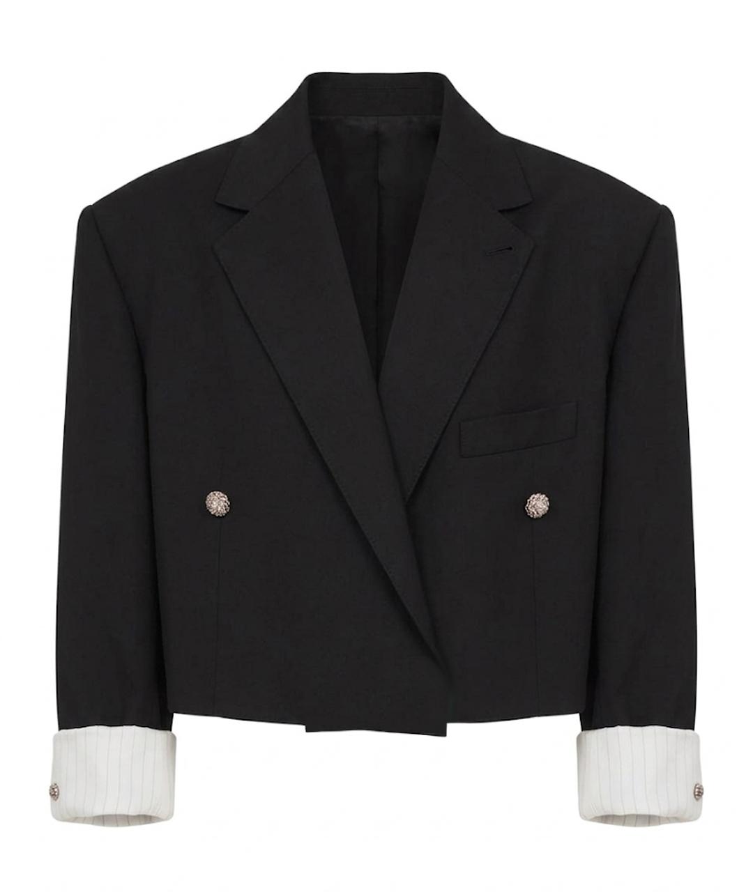CHANEL Черный шелковый жакет/пиджак, фото 1