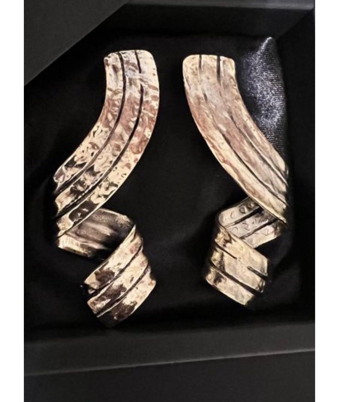 MAX MARA Золотые металлические серьги, фото 3