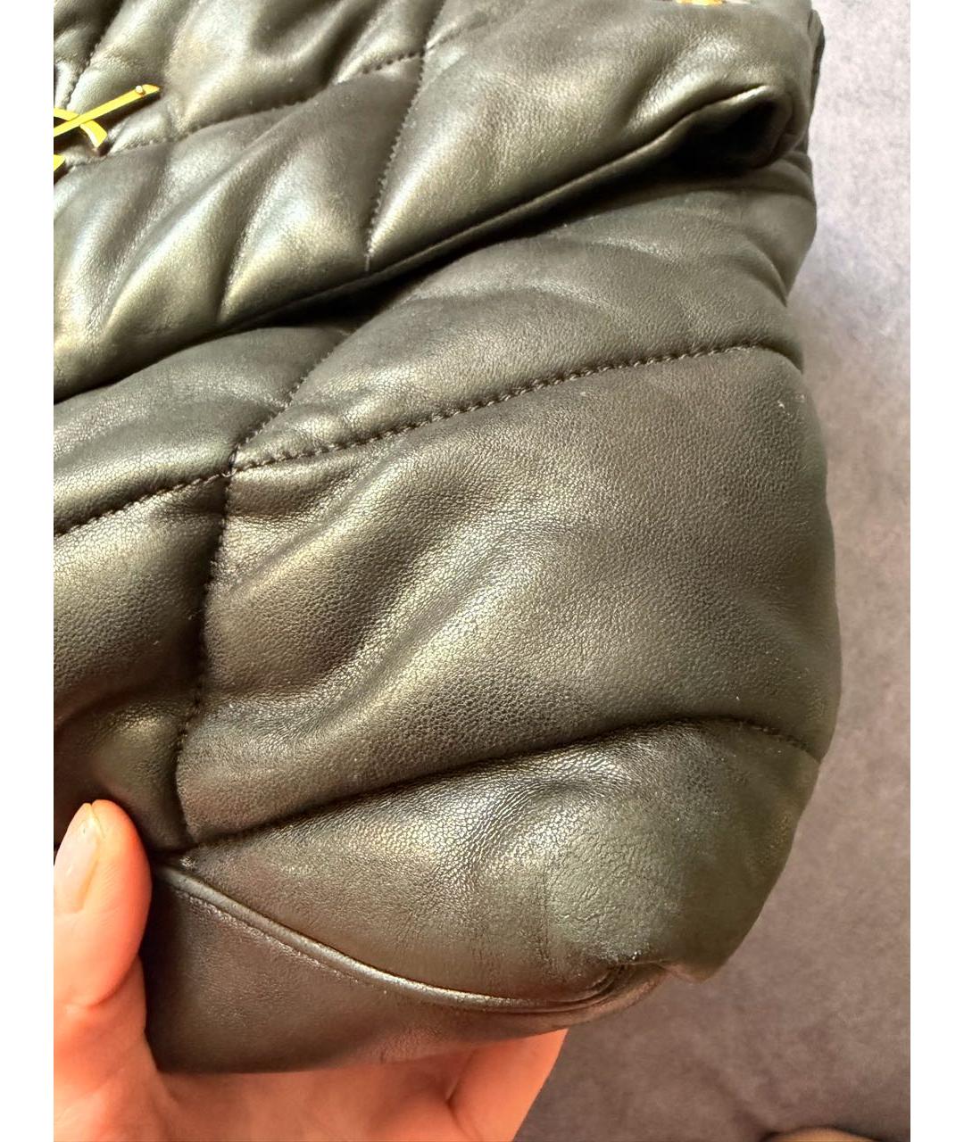 SAINT LAURENT Черная кожаная сумка через плечо, фото 7