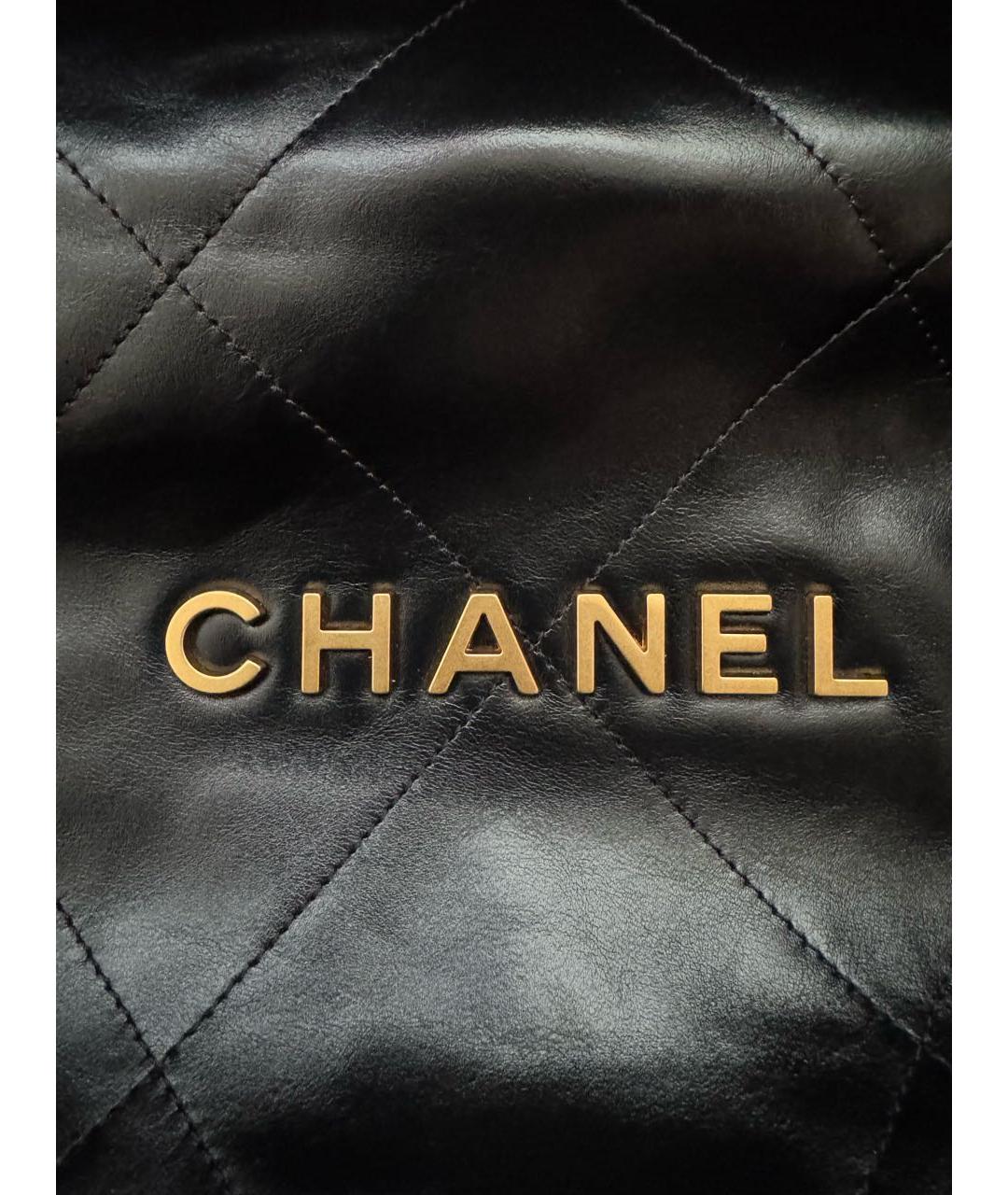 CHANEL Черная кожаная сумка через плечо, фото 2