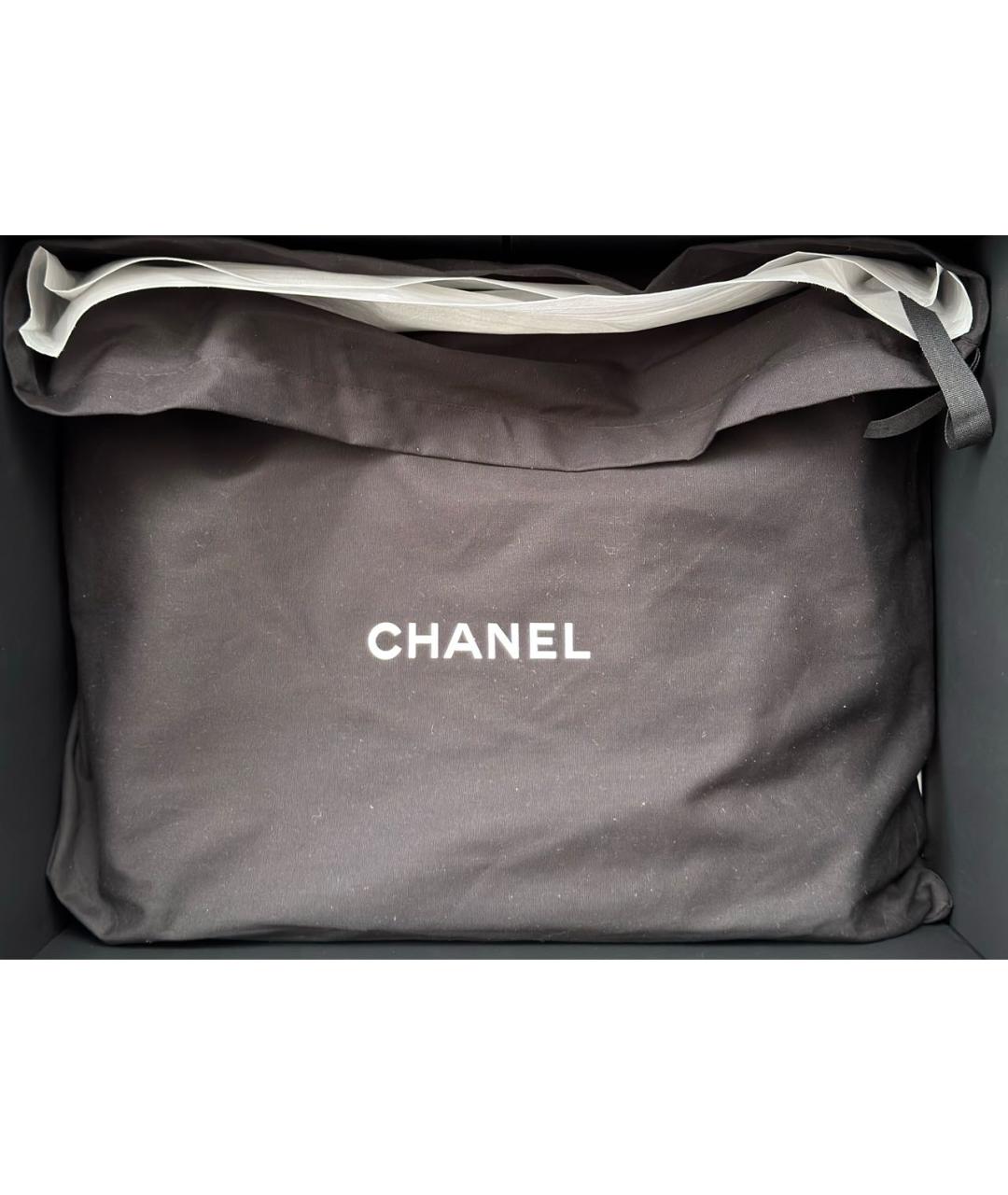 CHANEL Черная кожаная сумка через плечо, фото 6