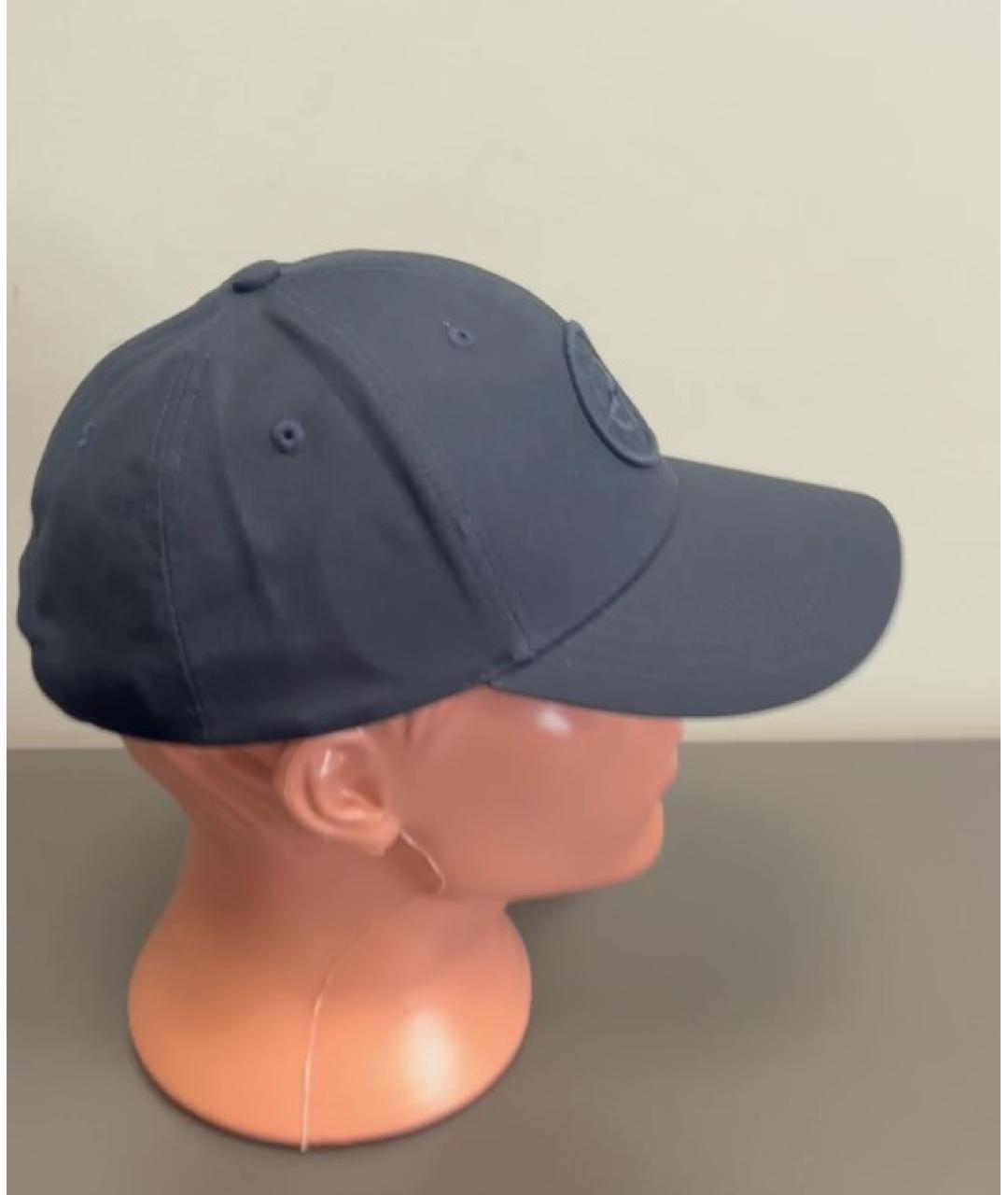 STONE ISLAND Синяя хлопковая кепка/бейсболка, фото 2