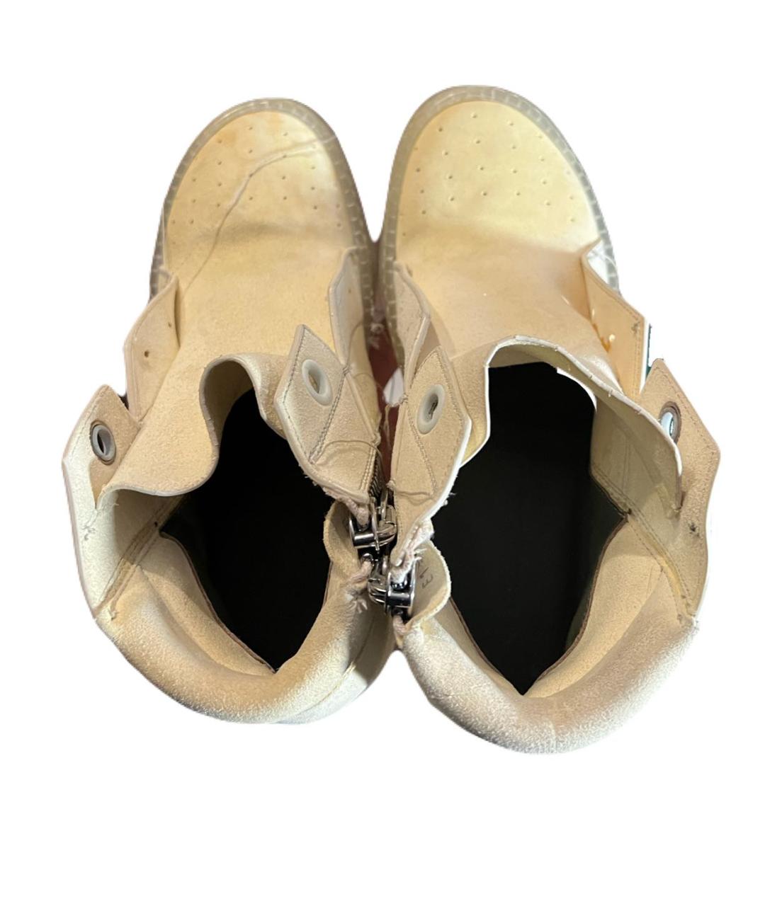 RICK OWENS Белые замшевые кеды, фото 3