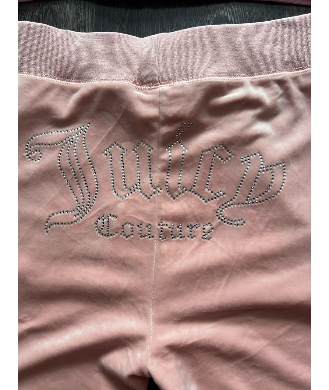 JUICY COUTURE Коралловый велюровый костюм с брюками, фото 8