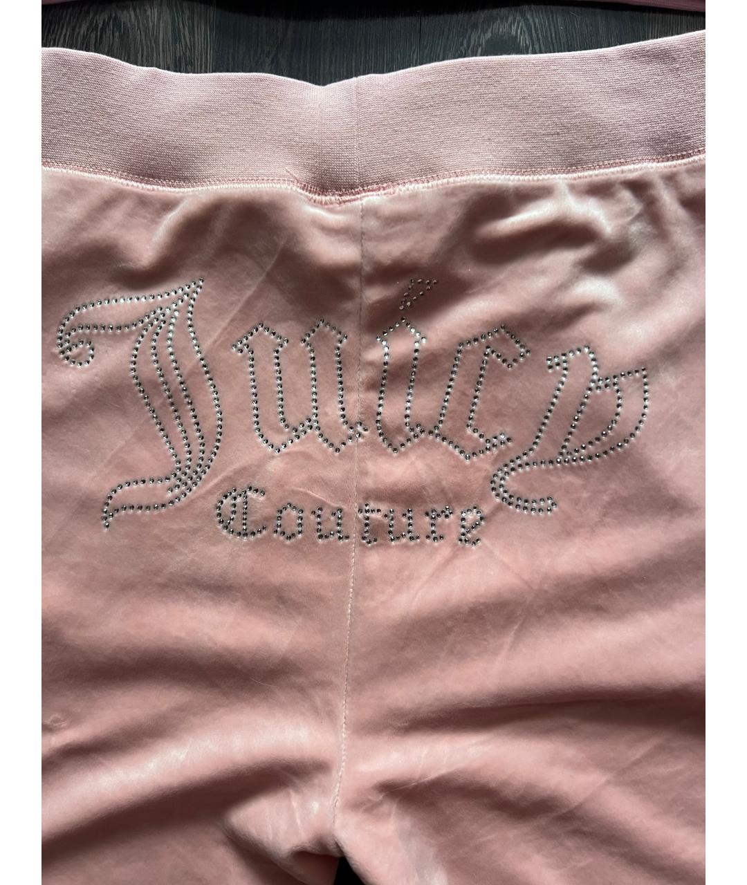 JUICY COUTURE Коралловый велюровый костюм с брюками, фото 8