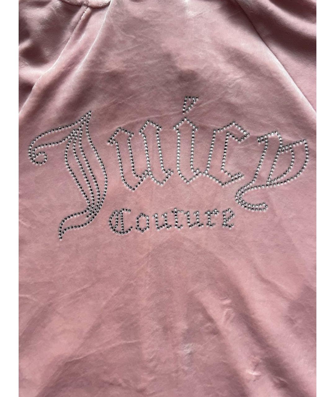 JUICY COUTURE Коралловый велюровый костюм с брюками, фото 7