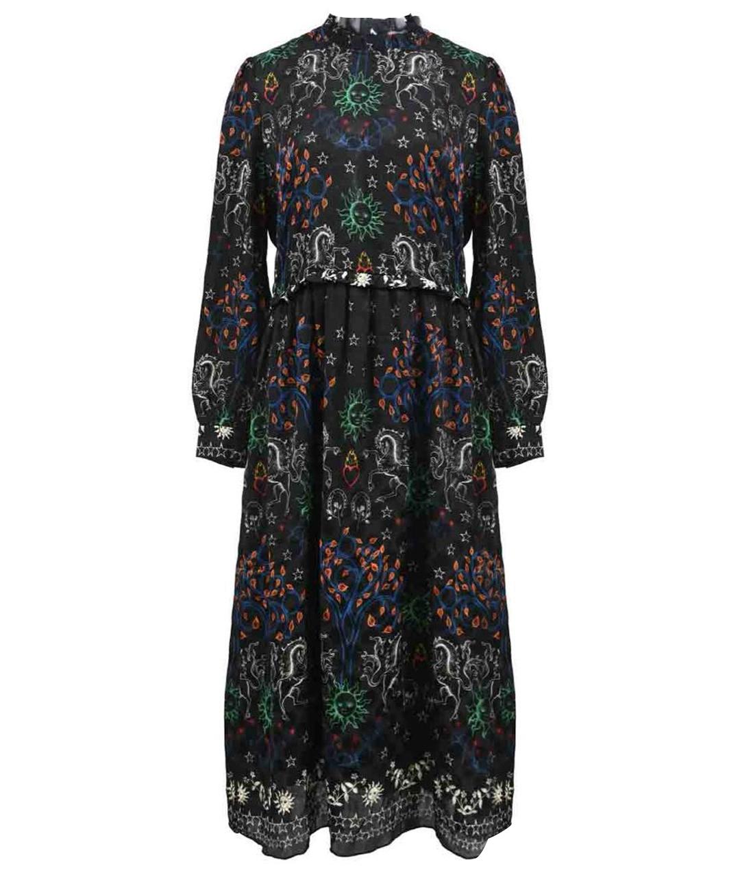 SANDRO Черное полиэстеровое повседневное платье, фото 1