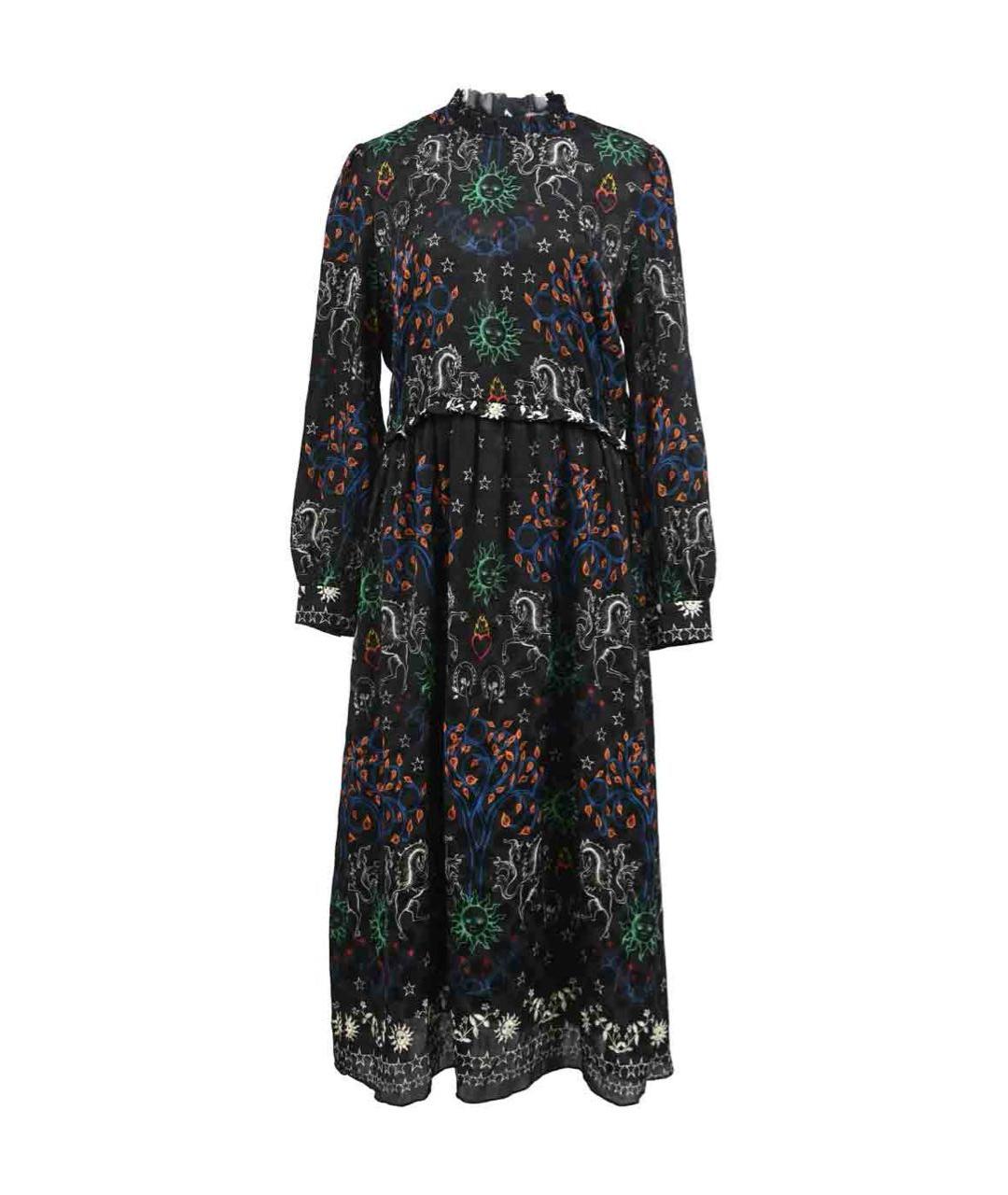 SANDRO Черное полиэстеровое повседневное платье, фото 8