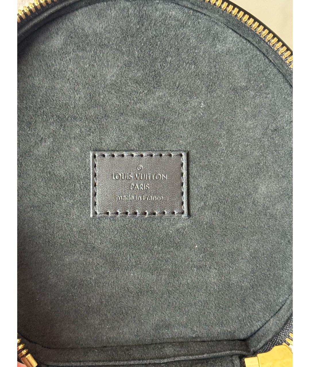 LOUIS VUITTON Коричневая кожаная сумка с короткими ручками, фото 4