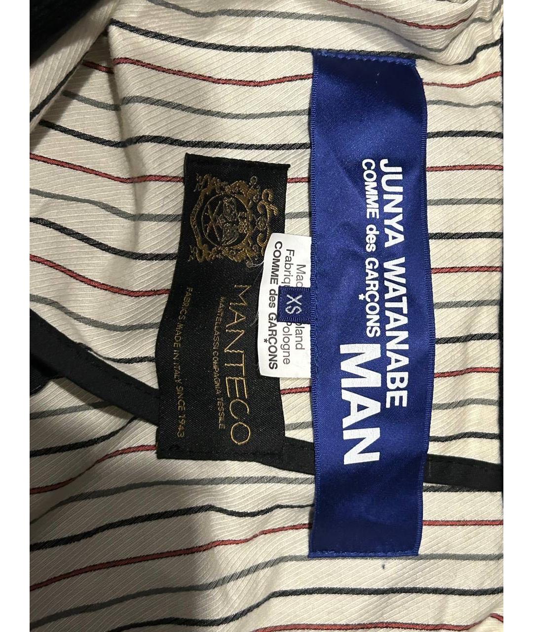 COMME DES GARÇONS Черное хлопковое пальто, фото 3