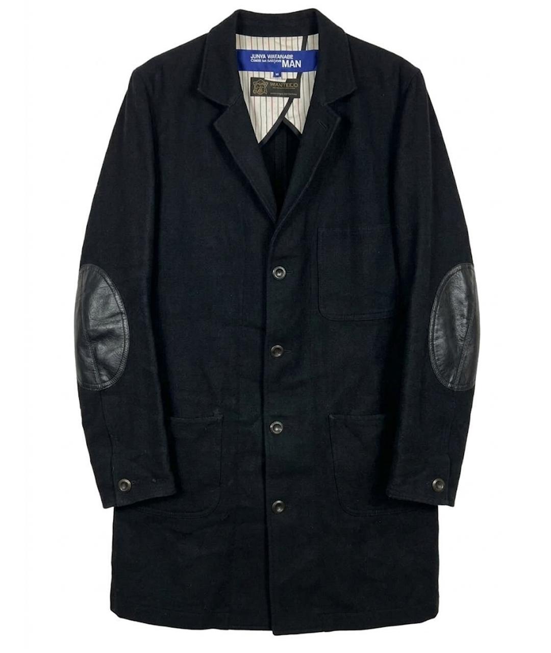 COMME DES GARÇONS Черное хлопковое пальто, фото 1