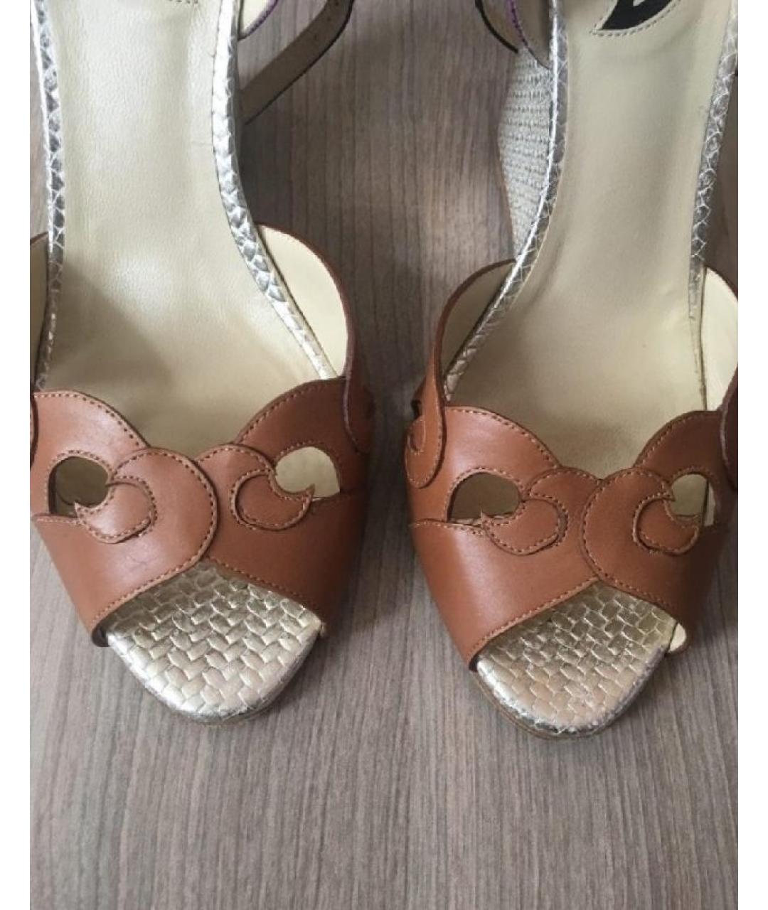 ETRO Мульти кожаные босоножки, фото 7