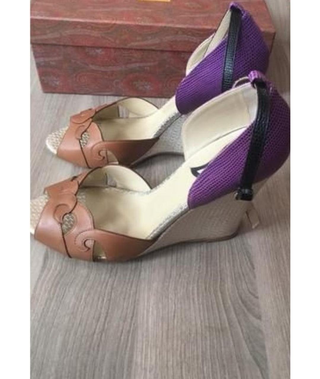 ETRO Мульти кожаные босоножки, фото 2