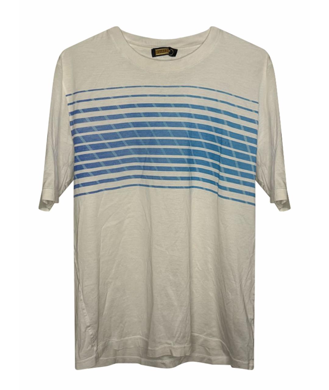 ZILLI Белая хлопковая футболка, фото 1