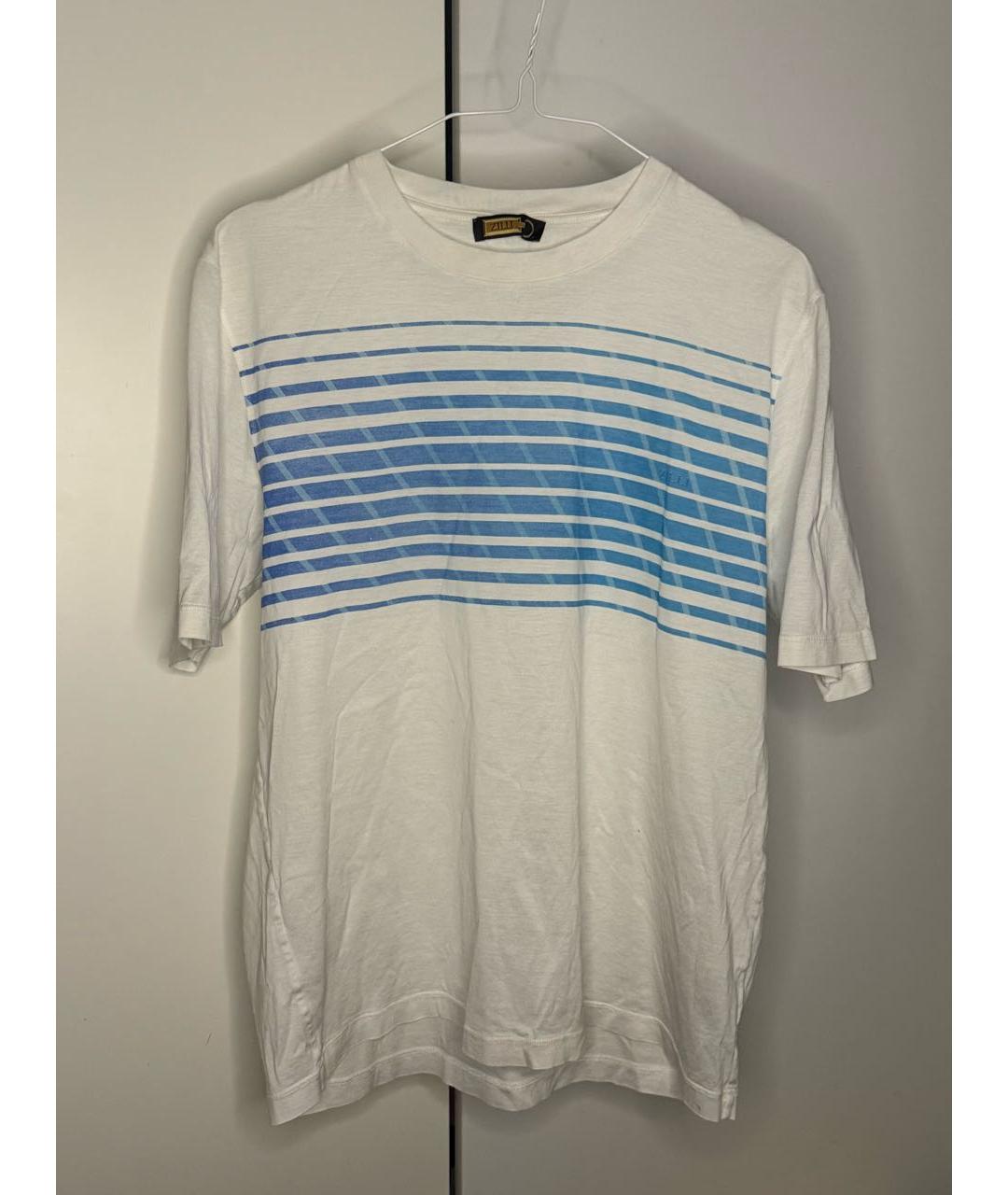 ZILLI Белая хлопковая футболка, фото 4