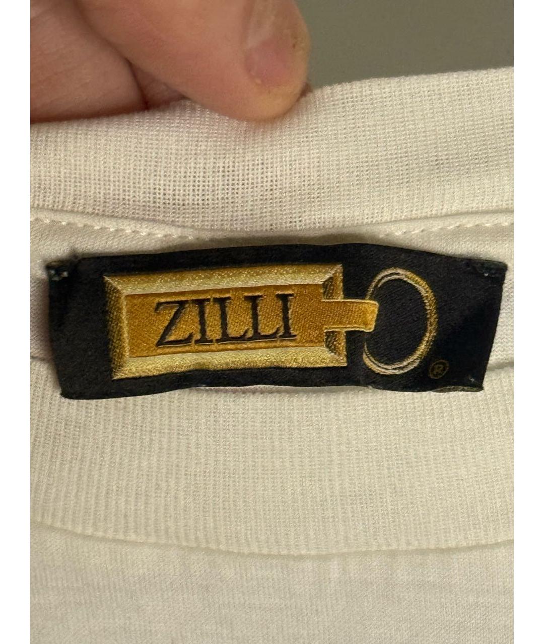 ZILLI Белая хлопковая футболка, фото 2