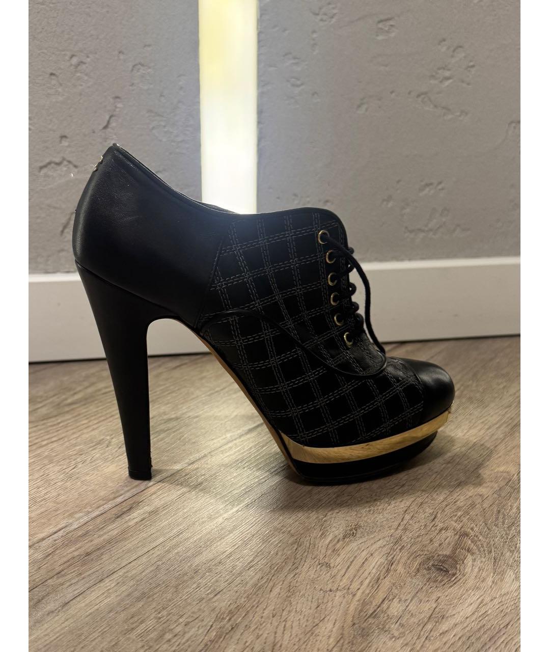 CHANEL Черные кожаные ботильоны, фото 7