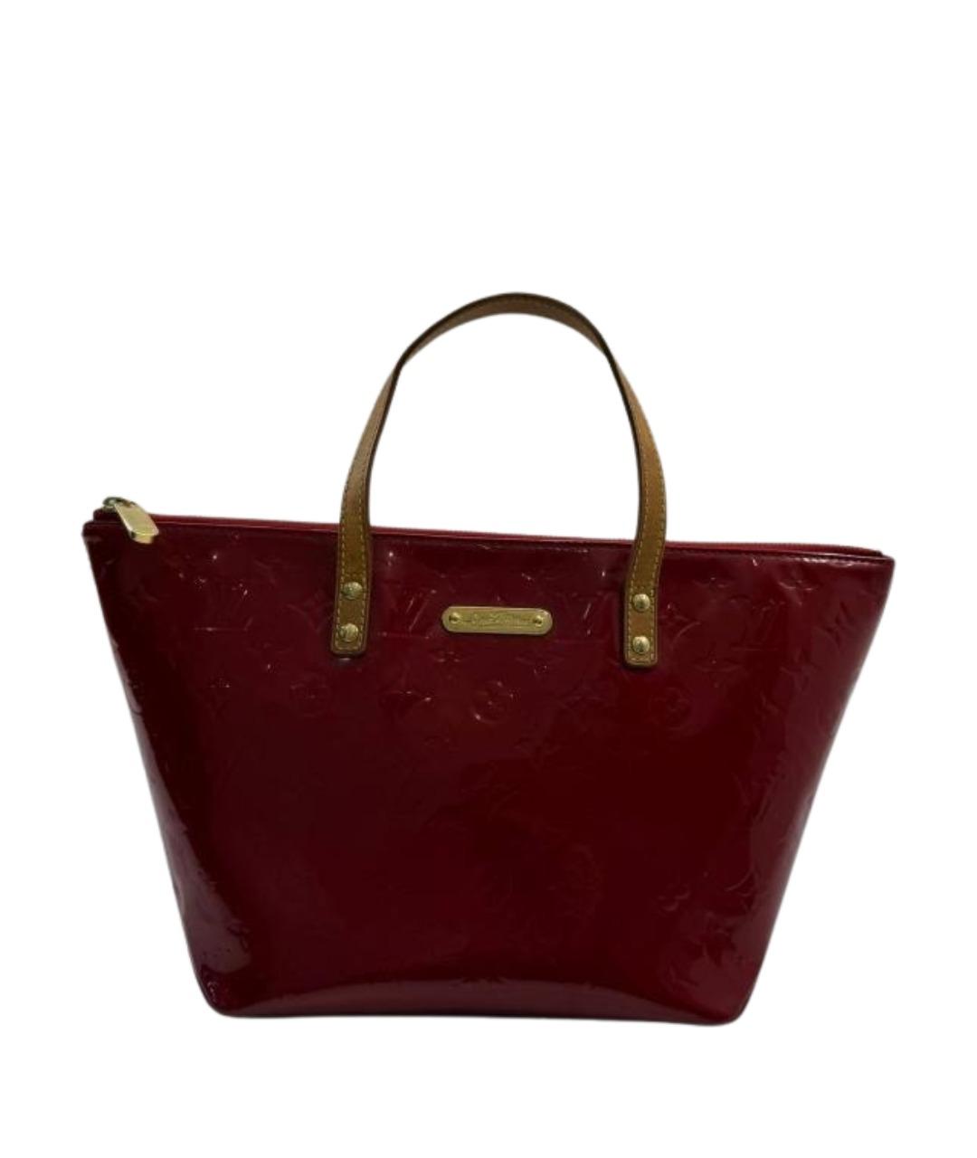 LOUIS VUITTON Красная сумка с короткими ручками из лакированной кожи, фото 1