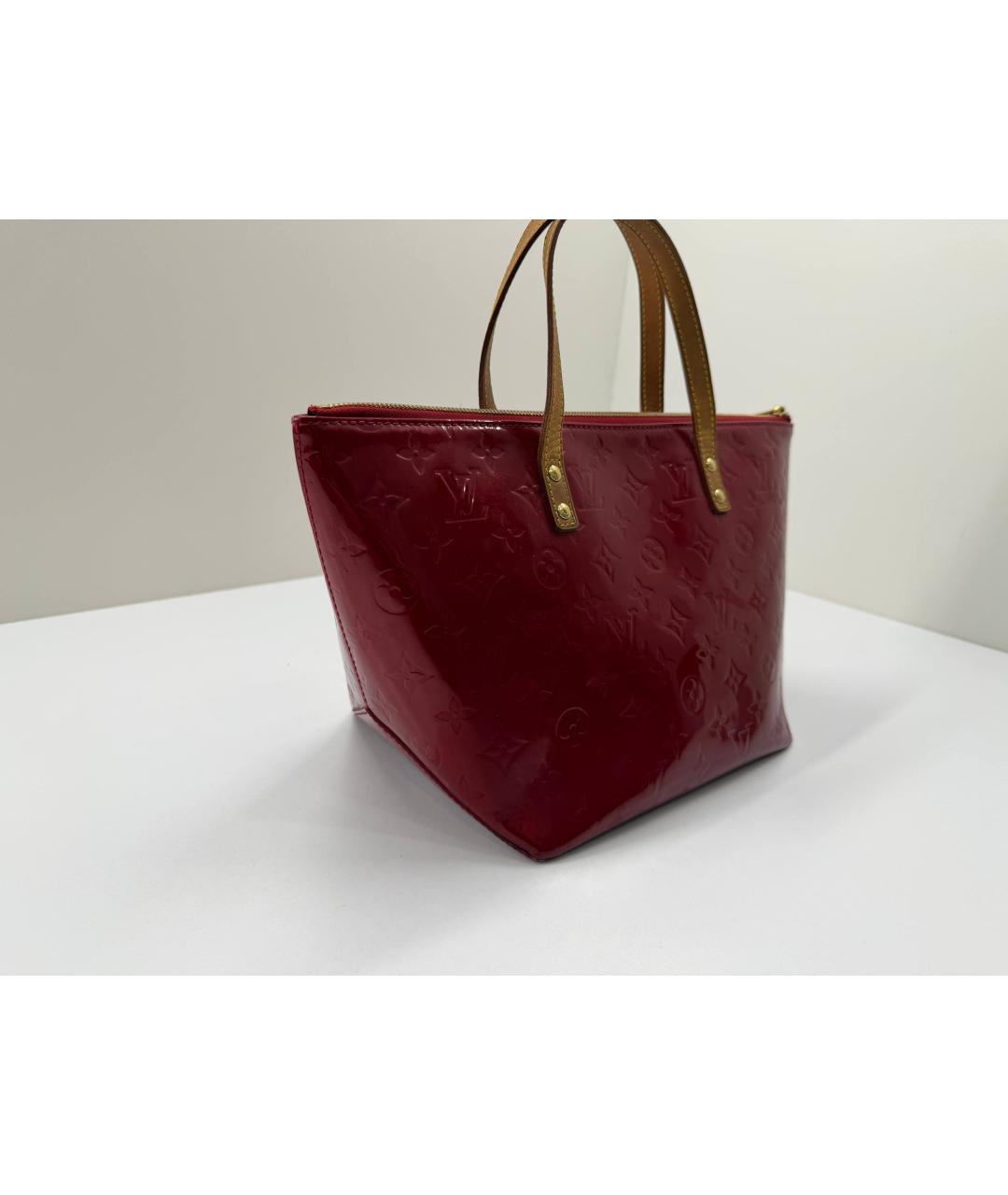 LOUIS VUITTON Красная сумка с короткими ручками из лакированной кожи, фото 7